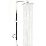 Ducha Tubular Em Aço Inox 2 Polegadas Com Chuveiro - Sodramar