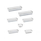 7 Organizadores Multiuso Modular Gavetas Acrílico Cristal