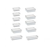 11 Organizadores Multiuso Modular Gavetas Acrílico Cristal