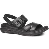 Sandalia Pegada Em Couro Ref 134503-03 Preto 037