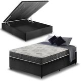 Cama Box Baú Casal + Colchão San Francisco Ortopédico 138
