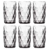 Conjunto Jogo 6 Copos Vidro Diamond Alto Grande 390ml Linha