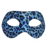 Máscara De Carnaval Veneziana Oncinha Azul