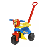 Motoca Triciclo Infantil Com Pedal E Empurrador