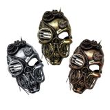 Máscara Caveira Esqueleto Steampunk - 1 Unidade