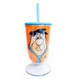 Taça Com Canudo Fred Flintstone - 600ml