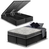 Cama Box Baú Queen + Colchão San Francisco Ortopédico 158