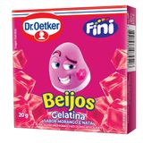 Gelatina Dr. Oetker Fini Beijos Sabor Morango E Nata 20g