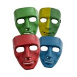 Máscara Colorida Sem Face Para Fantasias - 1 Unidade Cor Azul