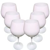 Taça Para Drinks Acrílico Branca Moscow 700ml - 6 Un