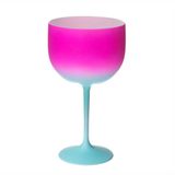 Taça De Gin Acrílico Rosa E Tiffany Shelby 500ml