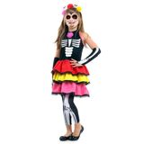 Fantasia Caveira Mexicana Colour Infantil Tamanho P