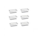 6 Organizadores Multiuso Modular Gavetas Acrílico Cristal