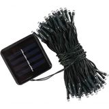 Pisca Cordão Lâmpadas Solar Luzes Leds Amarela De Natal 10m