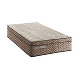 Colchão Solteiro Molas Ensacadas Masterpocket Safira Uniface Rustico Bege 88x188x30 - Paropas