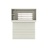 Modulado De Quarto Armário Ponte Aéreo Casal Com 3 Portas Mc13 Seletto Areia/jequitibá - Henn
