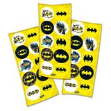 Adesivo Redondo Para Lembrancinha Batman Geek - 30 Un.