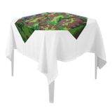 Toalha De Mesa Camuflada Tnt 70cm X 70cm - 5 Unidades