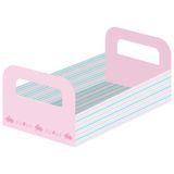 Cesta De Papel Páscoa Candy Rosa 19cm X 13cm X 5cm