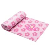 Manta Berço Buettner Baby Estampada Microfibra Bordado Carinhosa 80cmx100m Rosa