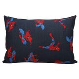 Fronha Portallar Malha Estampada Disney Marvel Spider Talk Blue 48cmx68cm Azul