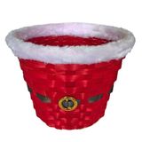 Cesta De Vime Natal Médio - 16cm X 18cm