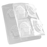 Forma De Silicone Cesto Com Ovos - 5,5cm X 7cm - 4 Unidades