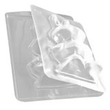 Forma De Silicone Coelho Diamantado - 10,2cm X 18cm- 10 Un