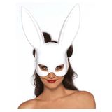 Máscara Coelho Branco Para Fantasias