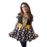 Fantasia Bruxinha Matilda Infantil Com Tiara Tamanho M