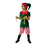 Fantasia De Duende Infantil Masculino Curta Com Gorro Tamanho M