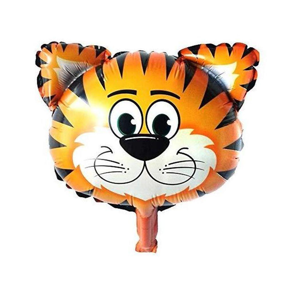 Encontraproduto.com.br - Balão Metalizado Cabeça De Tigre - 17 Polegadas