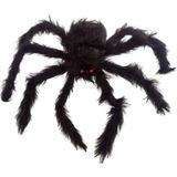 Aranha De Pelúcia Preta Grande De Halloween