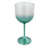 Taça De Gin Acrílico Verde Tiffany Degradê 450ml