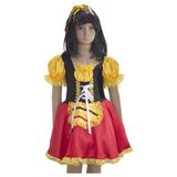Fantasia Alemã Infantil Vestido Com Tiara Tamanho G