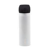 Garrafa Térmica Dupla Parede De Aço Inox Com Tampa Flip Branca 410 Ml 4684 - Lyor