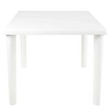 Mesa Plástica Quadrada 71 X 62cm Desmontável Branca Mor