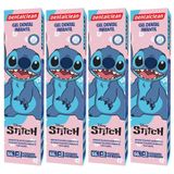 4x Gel Dental Infantil Stitch Sabor Morango 50g -dentalclean