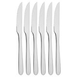 Kit 6 Facas De Mesa Churrasco Serrinha Tramontina Havaí Em Aço Inox