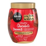 Creme 3 Em 1 Salon Line Cachos Dos Sonhos Multy Chocolate 1kg