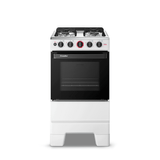 Fogão De Piso Esmaltec 4 Bocas Com Acendimento Manual Branco Ideal Super