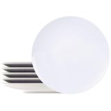 Prato Raso De Porcelana Leonora 25cm 6 Unidades - Tramontina 96950/007
