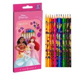 Lapis De Cor Princesas Disney Conjunto Com 12 Cores - Tris