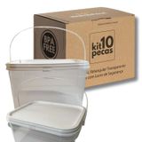 Balde Teresina Transparente 2.4l-kit 10 Pçs