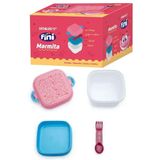 Marmita Com Trava Fini 730ml 2 Divisórias Talher - Leo &amp; Leo