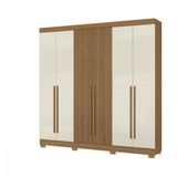 Guarda-roupa Aramóveis 6 Portas 2 Gavetas Atacama / Areia