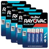 Pilhas Aa Alcalina Rayovac 5 Cart - 30 Unidades