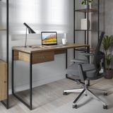 Mesa Escrivaninha Voss 1.2 75cm X 120cm X 60cm Freijó/preto