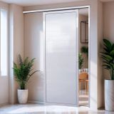 Porta De Correr Suspensa 210x70cm Lambril Esq L.25 Brimak Branco