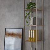 Estante Decorativa Voss 0.40 Prateleira Freijo/ Champanhe
